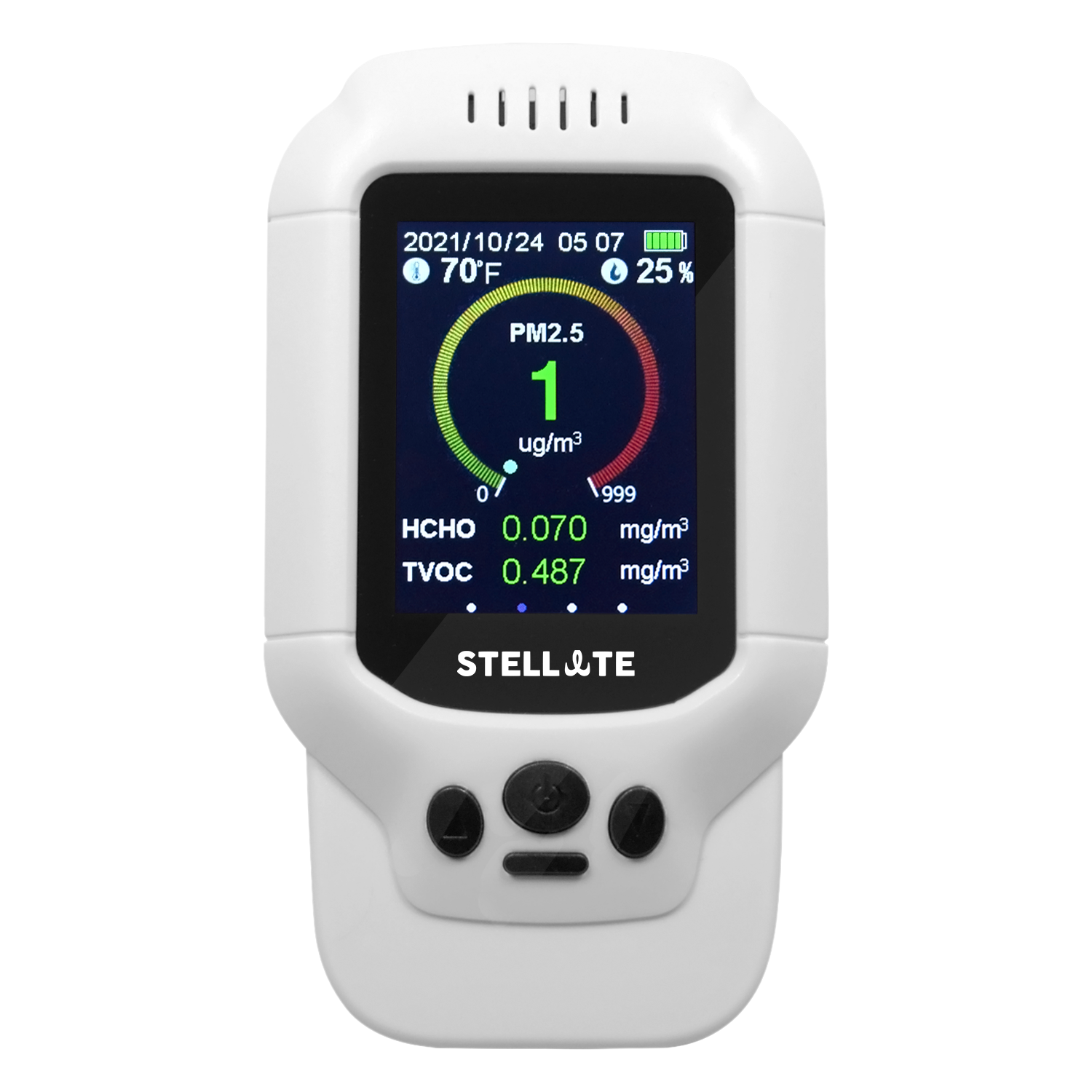 Stellate AQ300Pro Air Quality Monitor Formaldehyde PM1.0 PM2.5 PM10 HCHO TVOC Humidity Temperature
