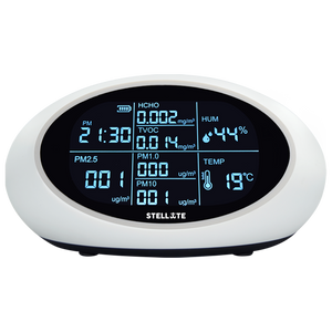 Stellate AQ200 Air Quality Monitor - Formaldehyde PM2.5 PM1.0 HCHO Detector TVOC Humidity