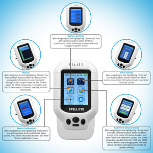 Stellate AQ300Pro Air Quality Monitor Formaldehyde PM1.0 